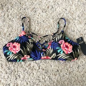 Hollister Floral Bikini Top S